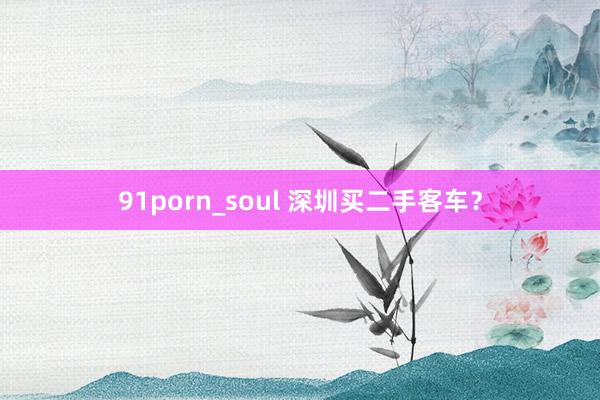 91porn_soul 深圳买二手客车？