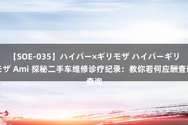 【SOE-035】ハイパー×ギリモザ ハイパーギリモザ Ami 探秘二手车维修诊疗纪录：教你若何应酬查询