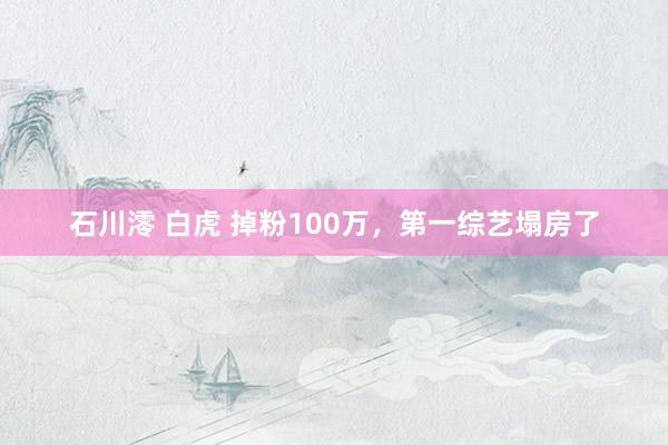 石川澪 白虎 掉粉100万，第一综艺塌房了