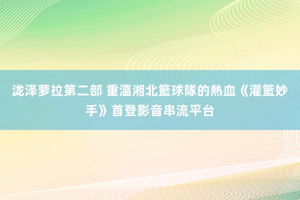 泷泽萝拉第二部 重溫湘北籃球隊的熱血　《灌籃妙手》首登影音串流平台